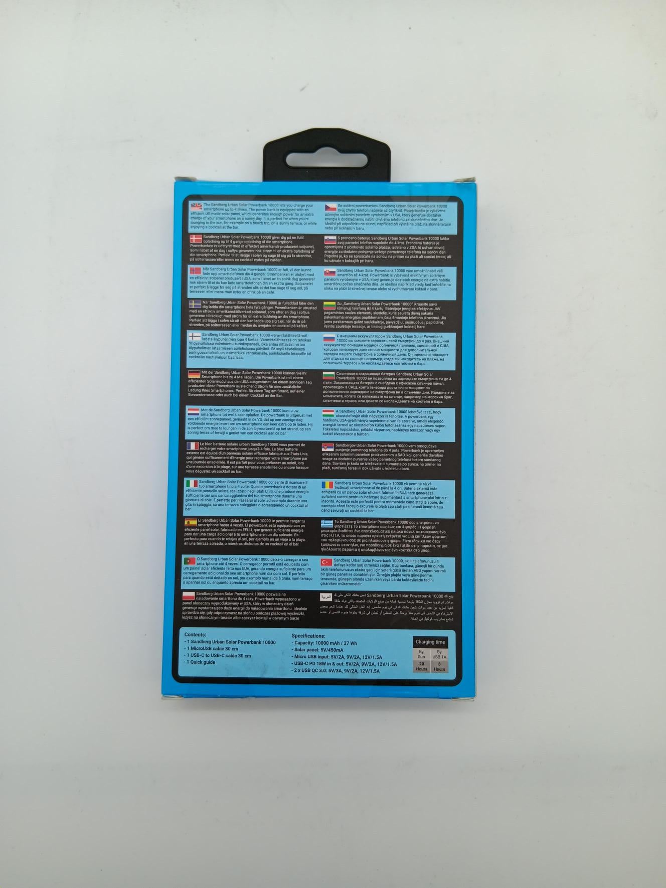 Sandberg Urban Solar Powerbank 10000